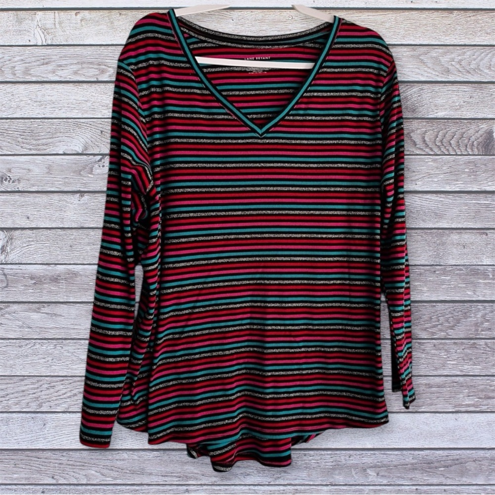 Lane Bryant striped long sleeve tee 18 / 20
